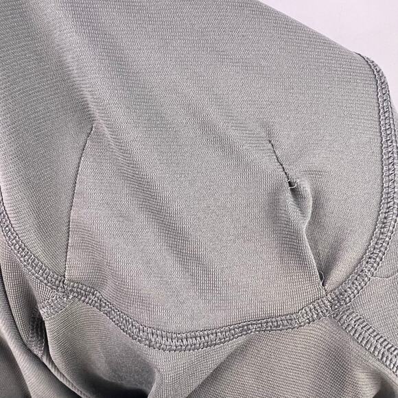 Lululemon Lined Training Shorts Gray Yellow Zip Mesh Pockets Men’s Large Workout - Picture 15 of 16